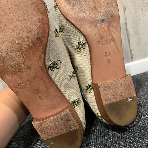 Coach Utopia Lobster Print Embroidered Loafers - Picture 4 of 7
